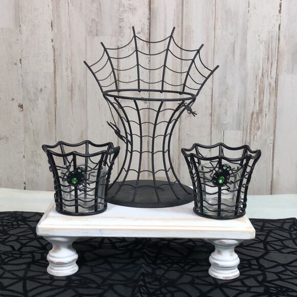 Partylite Halloween Votive and Tealight Holder Set with Aroma Melts Stand - Picture 13 of 16